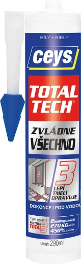 Adeziv și chit universal Total Tech 290 ml Ceys – Albă