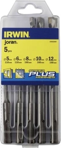 Set de burghie pentru construcții IRWIN SPEEDHAMMER PLUS 5–12 mm, 5 buc.