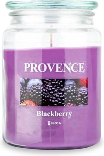 Lumânare parfumată în recipient de sticlă Provence, cu aromă de mure