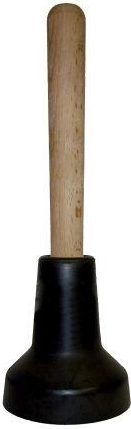 Ventuză pentru curățarea scurgerilor, neagră, 9 cm