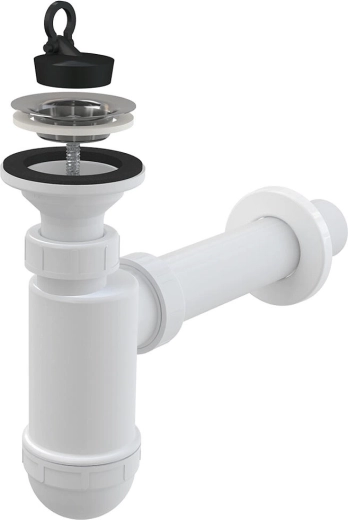 Sifon pentru lavoar DN40 cu grilaj din inox DN63