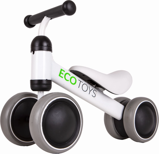 Bicicletă fără pedale pentru copii ECOTOYS albă