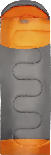 Sac de dormit tip pătură prelungit NILS Camp NC2008 gri/portocaliu