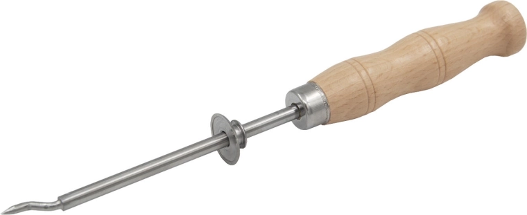 Deschizător circular de conserve din inox cu mâner din lemn, 24 cm