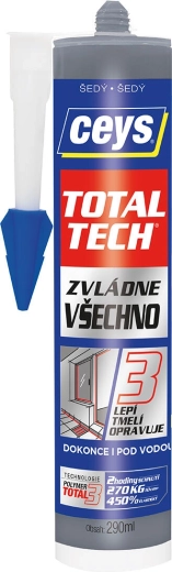 Adeziv și etanșant universal 290 ml gri CEYS TOTAL TECH