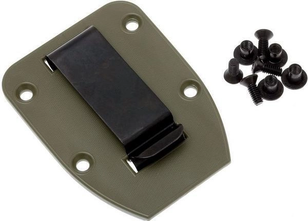 ESEE Clip Plate, clips pentru teacă pentru modelele 3 și 4, verde