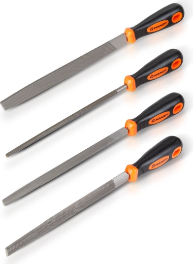 Set de pile de mână de 200 mm, 4 bucăți