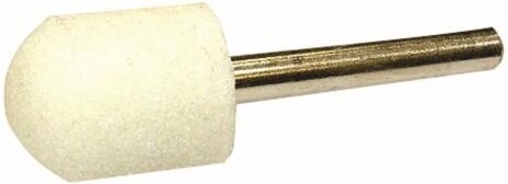 Corp abraziv cilindric rotunjit 12 × 16 mm cu coadă 3 mm, granulație 16