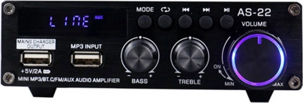 Amplificator audio BLITZWOLF AS-22 45 W cu Bluetooth 5.0 și telecomandă