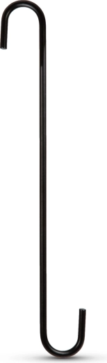 Cârlig suspendat pentru ghiveci, negru, 30 × 4,5 cm