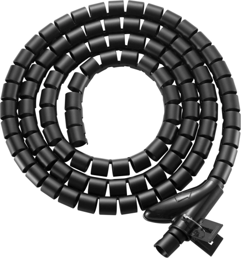 Organizator cabluri Maclean MCTV-899 negru, 1 m