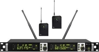 Set de microfoane wireless Avtek cu două transmițătoare bodypack