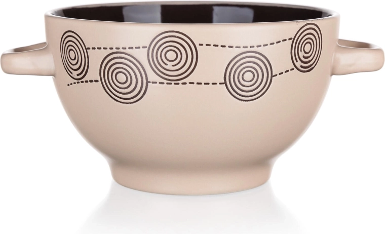 Bol ceramic Spirală crem 13,5 cm