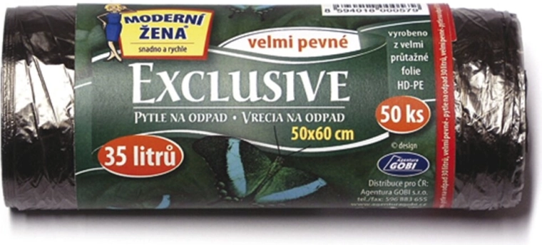 Saci de gunoi Exclusive 35 l negri 50 buc.