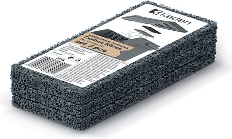 Filtre de carbon de rezervă pentru coșurile de gunoi Kaddi Q – set de 3 buc.