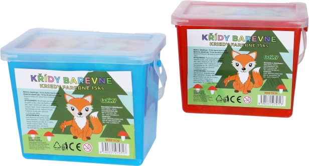 Crete colorate pentru trotuar în găleată – 15 buc