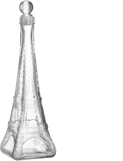 Carafă din sticlă 350 ml în formă de turn