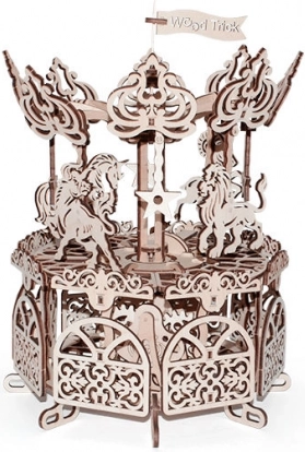 Puzzle 3D din lemn WOOD TRICK carusel