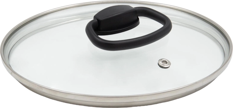 Capac din sticlă SMART PLUS 18 cm cu mâner rabatabil din nailon
