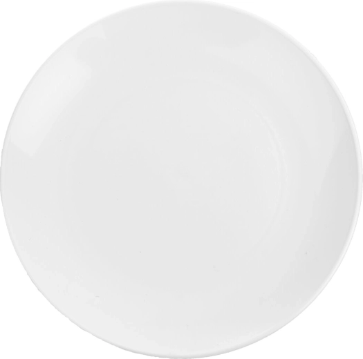 Farfurie plată din plastic albă 22,5 cm