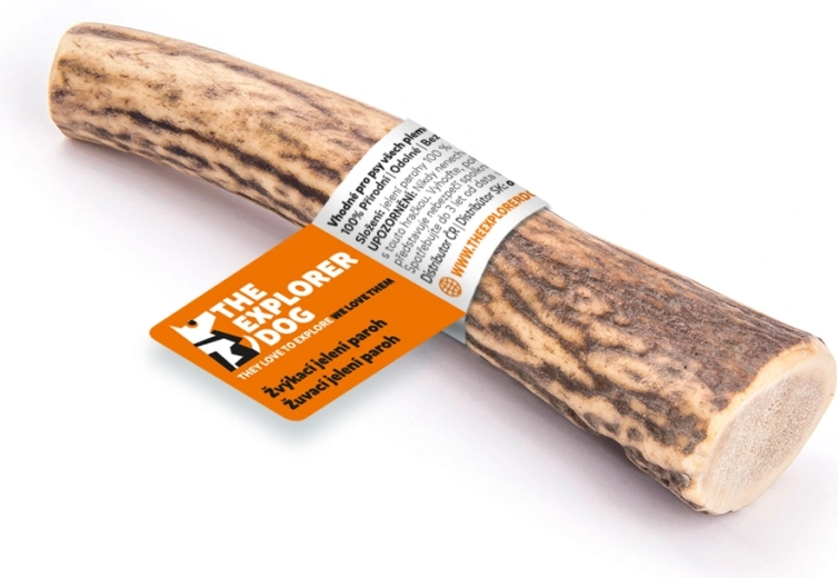 Explorer Dog corn de cerb de ros pentru câini, mărimea M, dur