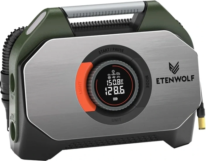 Autocompresor Etenwolf S7 cu powerbank de 38 400 mAh