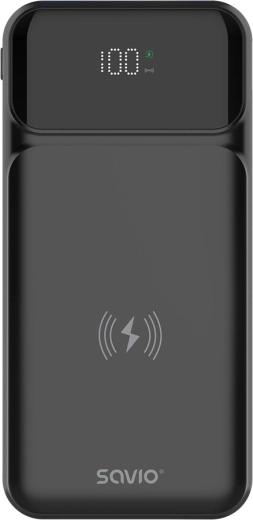 Powerbank wireless Savio 10.000 mAh cu Qi și 20 W