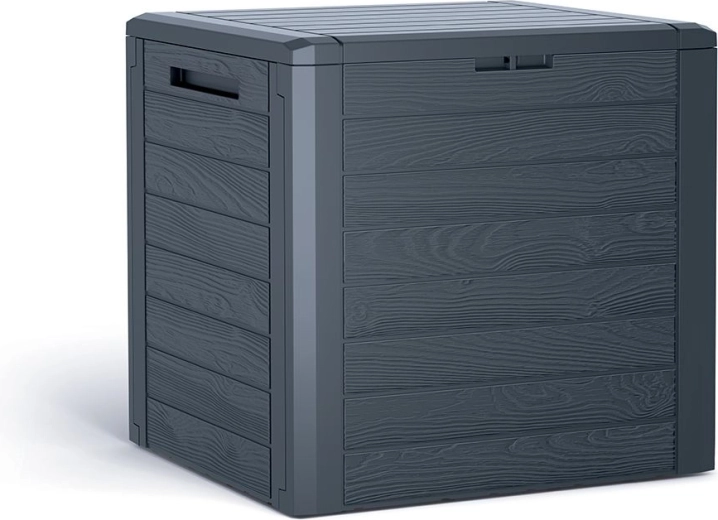 Cutie de depozitare pentru grădină 140 l antracit WOODEBOX