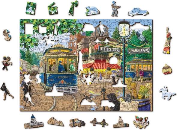 Puzzle din lemn Strada victoriană XL