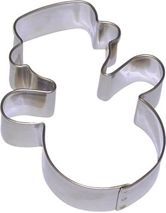 Set de forme decupatoare din inox pentru prăjituri Om de zăpadă, set 10 buc