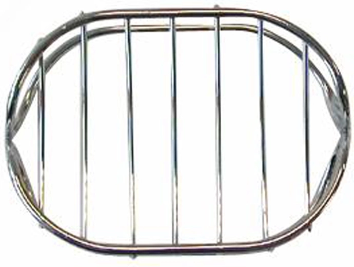 Săpunieră ovală din sârmă, metal cromat 8,4 × 10,7 × 3,8 cm