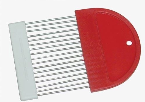 Suport pentru tăierea cepei 11 × 7,5 cm, plastic și metal