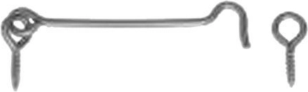 Cârlig cu inel pentru înșurubare 80 mm galvanizat