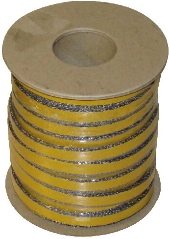 Șnur izolant autoadeziv 12 × 4 mm, 25 m, rezistent până la 500 °C
