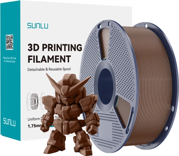 Filament Sunlu PLA+ 2.0 maro cafea