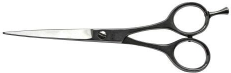 Foarfecă de frizerie din oțel inoxidabil cu sprijin pentru deget, 16,5 cm