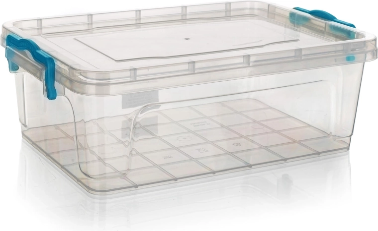 Cutie GEMA dreptunghiulară 4 l cu mânere turcoaz