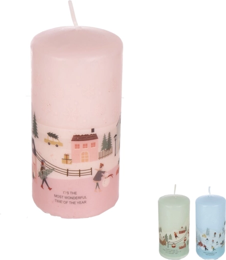 Lumânare de Crăciun 12 cm (3 variante)