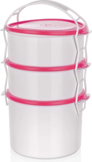 Recipient alimentar APETIT 2×1 l + 1,5 l, set din plastic cu 3 piese