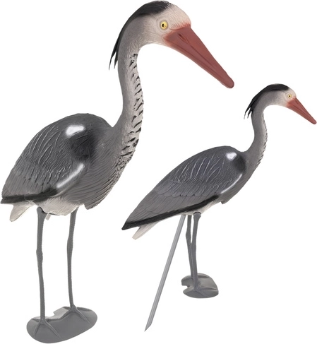 Decorațiune de grădină barză GARDLOV pentru înfingere, gri, 66 cm