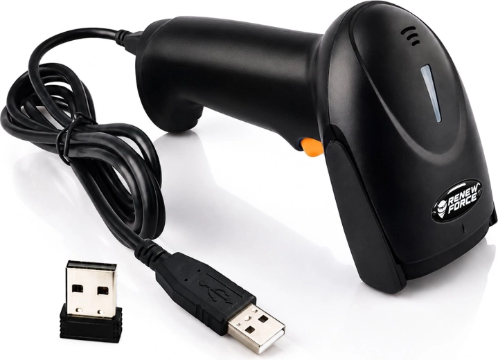 Cititor wireless de coduri de bare 1D Renew Force