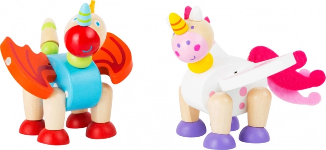 Figurină flexibilă din lemn Small Foot – Unicorn