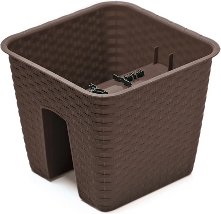 Ghiveci pentru balustradă Ratolla 28 cm – umbră
