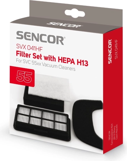 Set de filtre Sencor pentru aspiratoarele SVC 55x