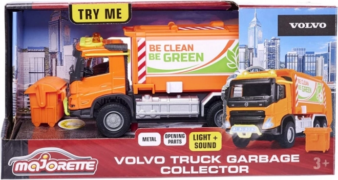 Majorette Grand Volvo camion de gunoi 19 cm cu lumini și sunete