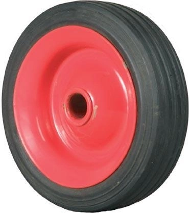 Roată plină pentru cărucior tip rudl, 100 mm, cu disc metalic, butuc 12 mm