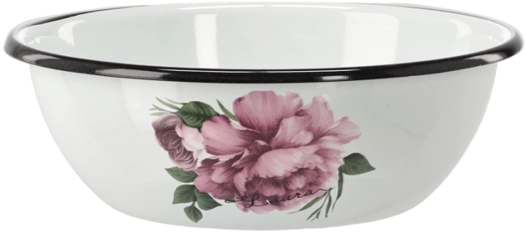 Bol emailat 1,5 l, diametru 20 cm – alb