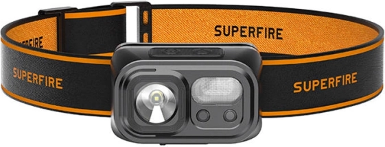 Lanternă frontală LED Superfire 220 lm cu USB‑C