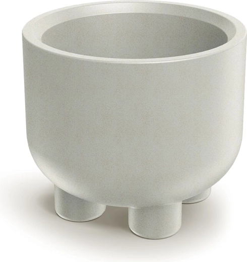 Ghiveci cu piciorușe Molta Round 60 cm – nisipiu, 55 l