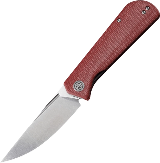 Petrified Fish Viking briceag pliabil 9,2 cm satin micarta roșie